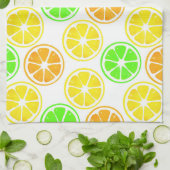Lemon Limon Orange Slices Pattern Geschirrtuch (Gefaltet)
