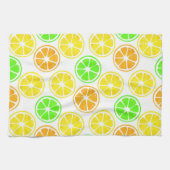 Lemon Limon Orange Slices Pattern Geschirrtuch (Horizontal)