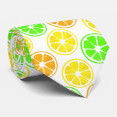 Lemon Limon Orange Slices Pattern Krawatte (Gerollt)