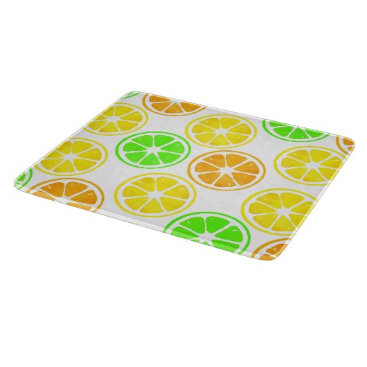 Lemon Limon Orange Slices Pattern Schneidebrett (Ecke)