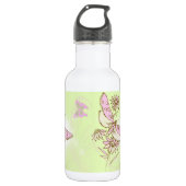 Lemon Limon Pink Butterfly Trinkflasche (Vorderseite)