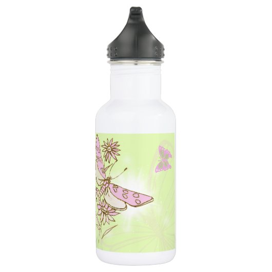 Lemon Limon Pink Butterfly Trinkflasche (Rechts)
