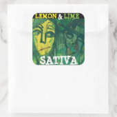LEMON & LIMON SATIVA QUADRATISCHER AUFKLEBER (Tasche)