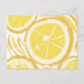 Lemon Limon Slice Abstrakte Gefärbte Krawatte Postkarte (Vorderseite)