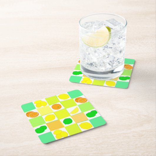 Lemon Limon und Orangen Zitrusfrüchte Untersetzer (Vor Ort)