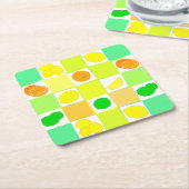 Lemon Limon und Orangen Zitrusfrüchte Untersetzer (angewinkelt)