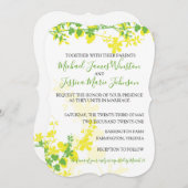 Lemon Limon Vines Hochzeitseinladung Einladung (Vorne/Hinten)