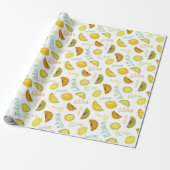 Lemon & Limon Zesty Fruchtmuster Geschenkpapier (Ungerollt)