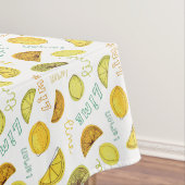 Lemon & Limon Zesty Fruchtmuster Kurz Tischdecke (Beispiel)