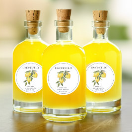 Lemon Limoncello Danke Brautparty Fevor Runder Aufkleber