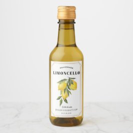 Lemon Limoncello Thank You Wedding Favor  Weinetikett