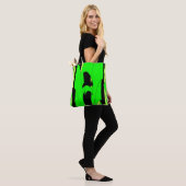 Lemon Limone Abstrakte Kunst Tasche (Am Model)