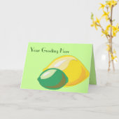 Lemon-Limone Grußkarte Karte (Gelbe Blume)