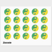 Lemon-Limone Yin-Yang Stickers (Blatt)