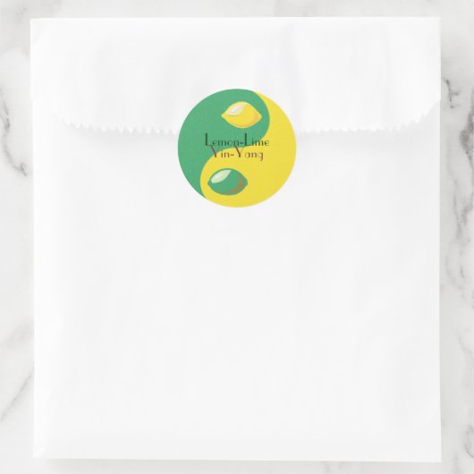 Lemon-Limone Yin-Yang Stickers (Tasche)