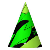 Lemon Limoner Abstrakter Jungle Geburtstag Partyhütchen (Links)