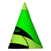 Lemon Limoner Abstrakter Jungle Geburtstag Partyhütchen (Rechts)