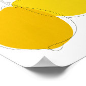 Lemon Line Art Poster (Ecke)