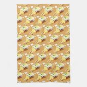 Lemon Loaf Cake Bread With Icing Geschirrtuch (Vertikal)