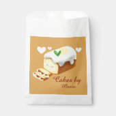 Lemon Loaf Kuchen Brot mit Icing Geschenktütchen (Vorderseite)