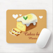 Lemon Loaf Kuchen Brot mit Icing Mousepad (Mit Mouse)