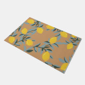 Lemon Lover Geschenk, Custom Lemon Summer Doormat Fußmatte (Schrägansicht)