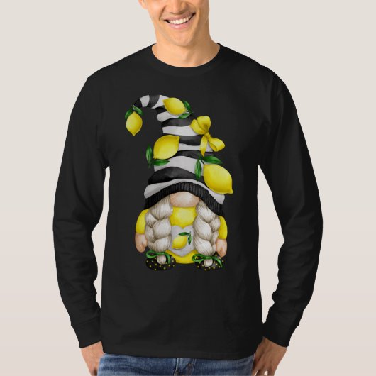 Lemon Lover Gnomie für Xmas Matching Couple Lemon T-Shirt (Vorderseite)