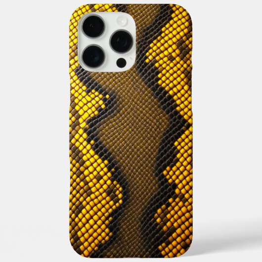 Lemon Luxe: Design der gelben Schlange Case-Mate iPhone Hülle (Rückseite)