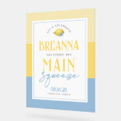 Lemon Main Squeeze 3 Shade Acrylic Begrüßungszeich Acrylschild (Winkel)