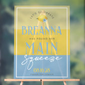 Lemon Main Squeeze 3 Shade Acrylic Begrüßungszeich Acrylschild (Neutral)