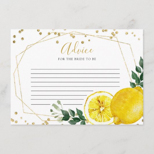 Lemon Main Squeeze Admin Card Hinweiskarte (Vorderseite)