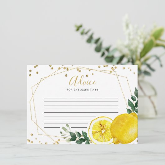 Lemon Main Squeeze Admin Card Hinweiskarte (Stehend Vorderseite)