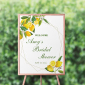 Lemon Main Squeeze Brautparty Begrüßungszeichen Poster