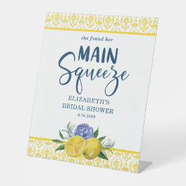 Lemon Main Squeeze Brautparty Begrüßungszeichen Sockelschild