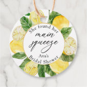Lemon Main Squeeze Brautparty Classic Geschenkanhänger (Vorderseite)