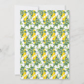 Lemon Main Squeeze Brautparty Einladung (Rückseite)