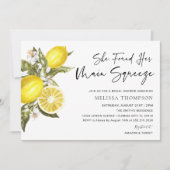Lemon Main Squeeze Brautparty Einladung (Vorderseite)