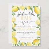 Lemon Main Squeeze Brautparty Hochzeitbudget in Einladung (Vorderseite)