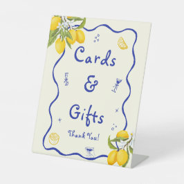 Lemon Main Squeeze Brautparty Karten und Geschenke Sockelschild