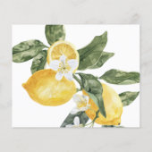 Lemon Main Squeeze Brautparty Rezept Card (Rückseite)