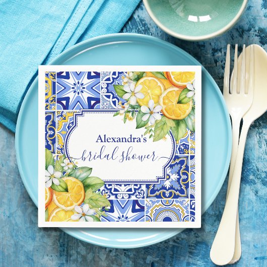 Lemon Main Squeeze Brautparty Serviette