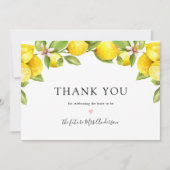 Lemon Main Squeeze Brautparty Vielen Dank (Vorderseite)