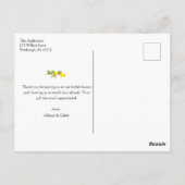 Lemon Main Squeeze Brautparty Vielen Dank Postkarte (Rückseite)