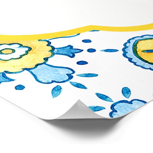 Lemon Main Squeeze Brautparty Willkommen Poster (Ecke)