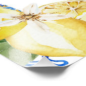 Lemon Main Squeeze Brautparty Willkommenspender Fotodruck (Ecke)