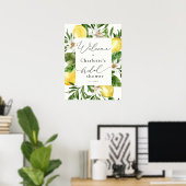 Lemon Main Squeeze Brautparty Willkommenspender Poster (Heimbüro)