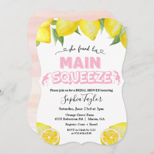 Lemon Main Squeeze Bridal Dusche Einladung