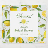 Lemon Main Squeeze Champagner Flaschenetikett Schaumweinetikett (Einzelnes Label)