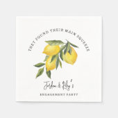 Lemon Main Squeeze Gender Neutral Engagement Parte Serviette (Vorderseite)