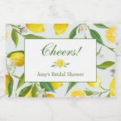 Lemon Main Squeeze Mini Champagne Flasche Schaumweinetikett (Einzelnes Label)